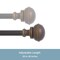 Kenney Mfg Kenney Crenshaw 5/8" Standard Decorative Window Curtain Rod, 28-48", Oil Rubbed Bronze KN75305NP - alternate 2